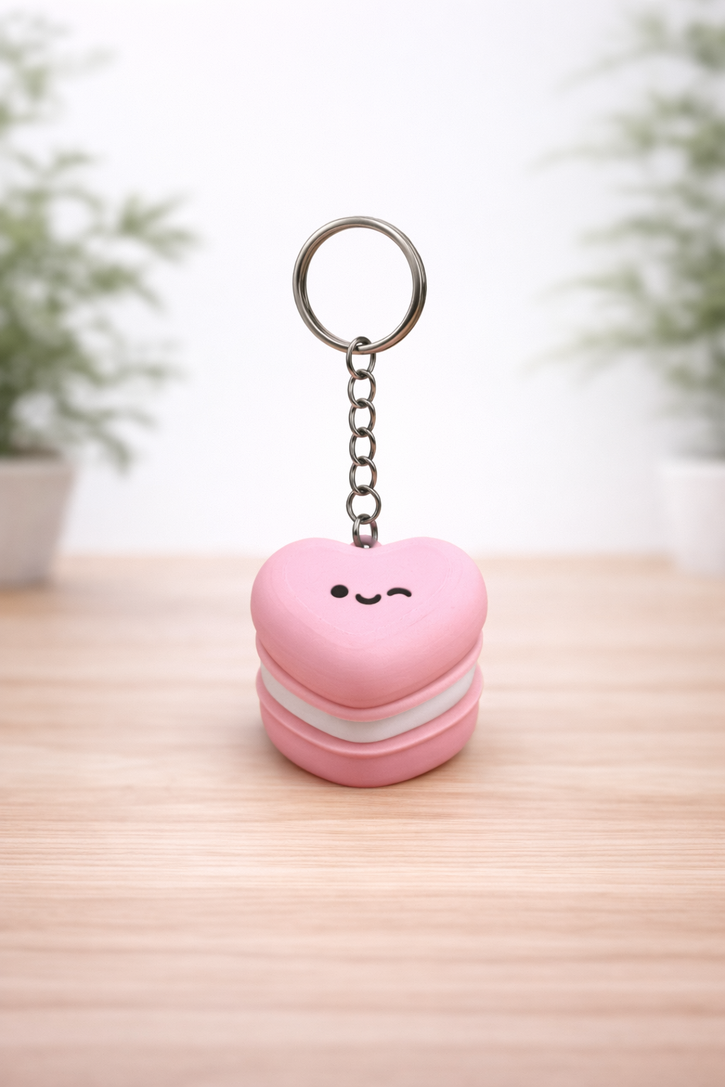 Kalpli Macaron Clicker Anahtarlık